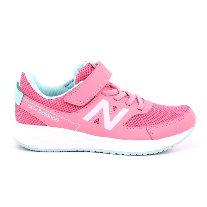 Scarpa Strappi + Elastico New Balance Bambina Rosa  Scarpe 374 - YT570PC3