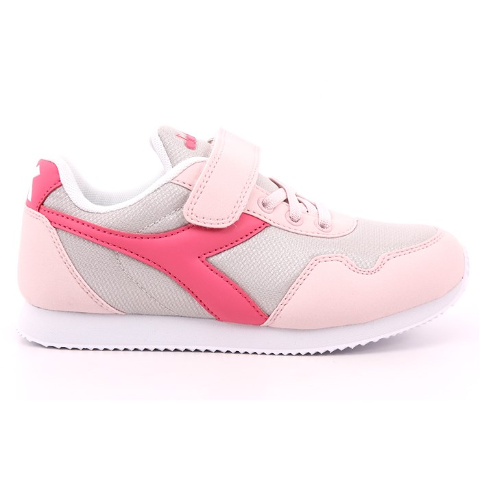 Scarpa Strappi + Elastico Diadora Bambina Rosa  Scarpe 486 - 101.179246