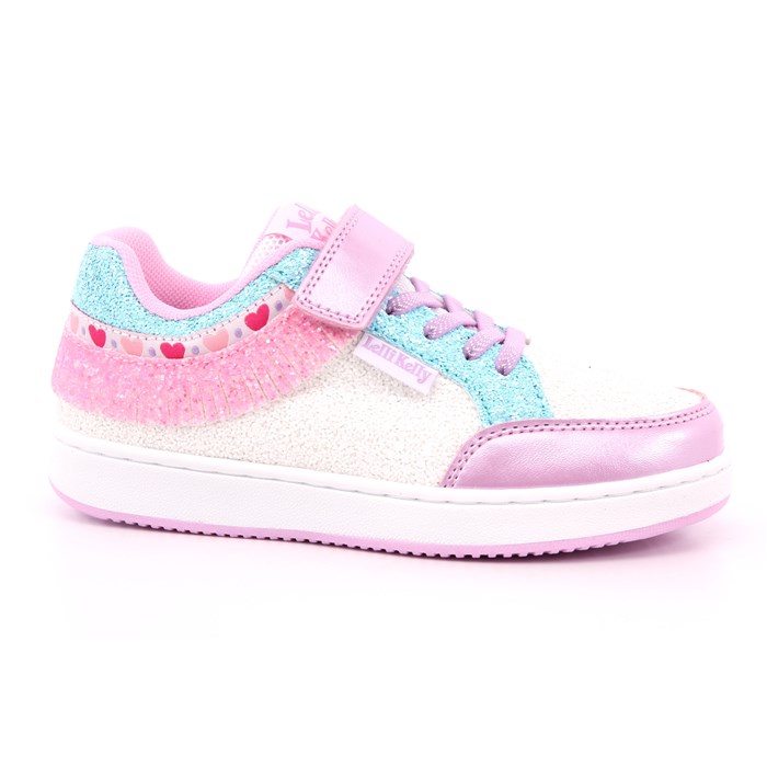 Lelli Kelly Scarpa Strappi + Elastico Bianco/rosa