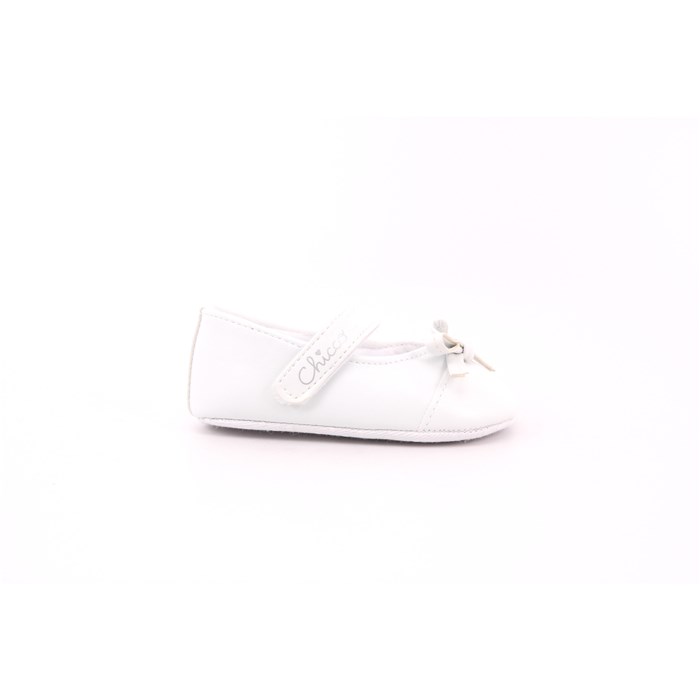 Scarpina Culla Chicco Bambino Bianco  Scarpe 718 - 071059