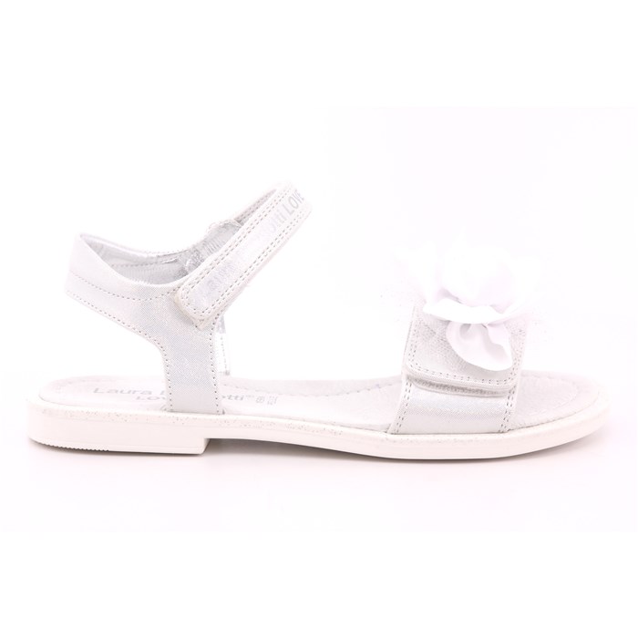 Sandalo Laura Biagiotti Bambina Bianco  Scarpe 120 - 9033A