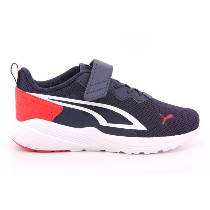 Scarpa Strappi + Elastico Puma Bambino Blu  Scarpe 1329 - 387387-07