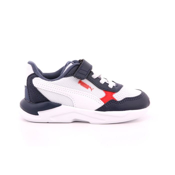 Scarpa Strappi + Elastico Puma Bambino Bianco / Blu  Scarpe 1338 - 385526-20