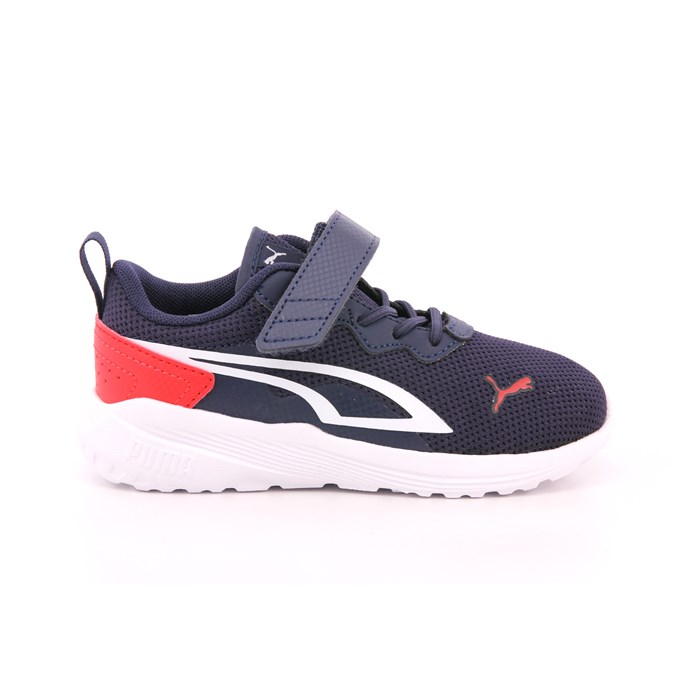 Scarpa Strappi + Elastico Puma Bambino Blu  Scarpe 1340 - 387388-07