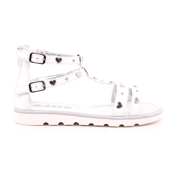 Sandalo Asso Bambina Bianco  Scarpe 600 - AG16206A
