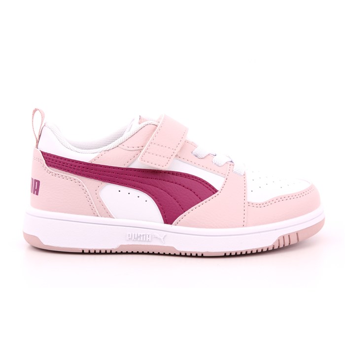 Scarpa Strappi + Elastico Puma Bambina Bianco/rosa  Scarpe 1379 - 39741914