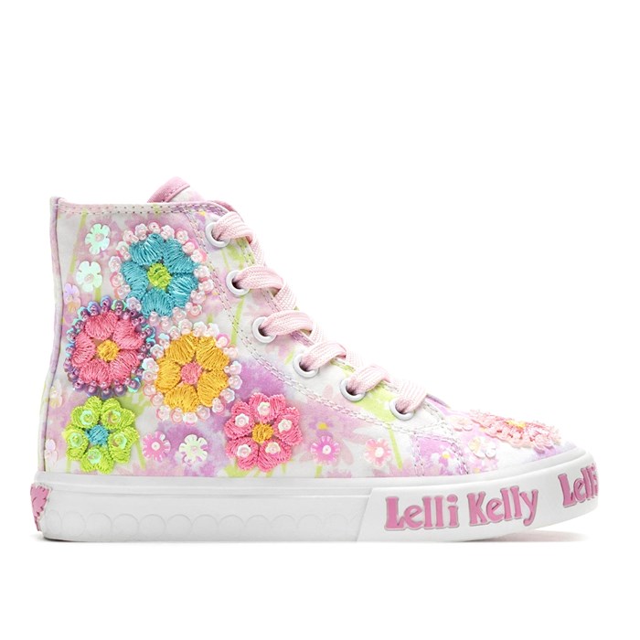 Scarpa Allacciata Lelli Kelly Bambina Bianco  Scarpe 495 - LKED4910