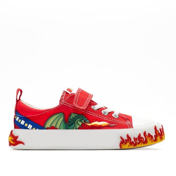 Scarpa Strappi + Elastico Bull Boys Bambino Rosso  Scarpe 56 - BBEA5080