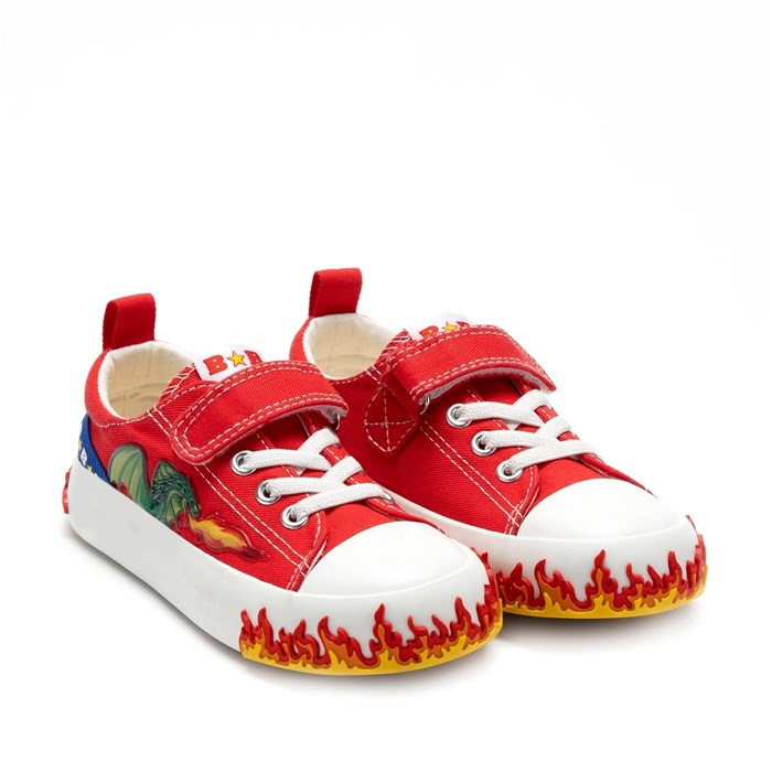 Bull Boys Scarpa Strappi + Elastico Rosso