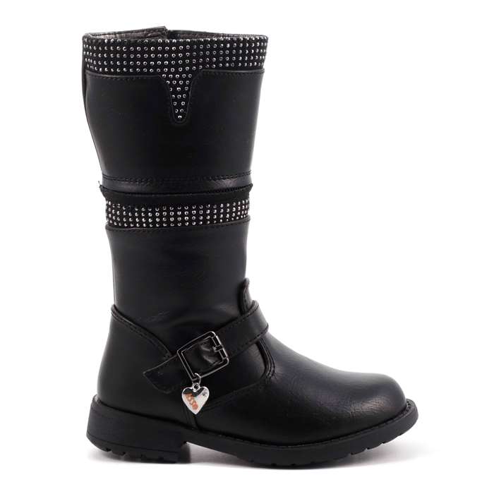 Stivale Asso Bambina Nero  Scarpe 60 - 37