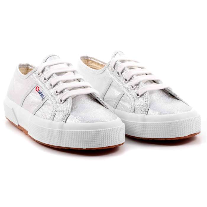 Scarpa Allacciata Bassa Superga Donna Argento  Scarpe 20 - S 001820