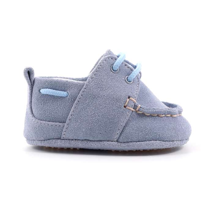 Scarpina Culla Baby Chick Bambino Celeste  Scarpe 16 - 931