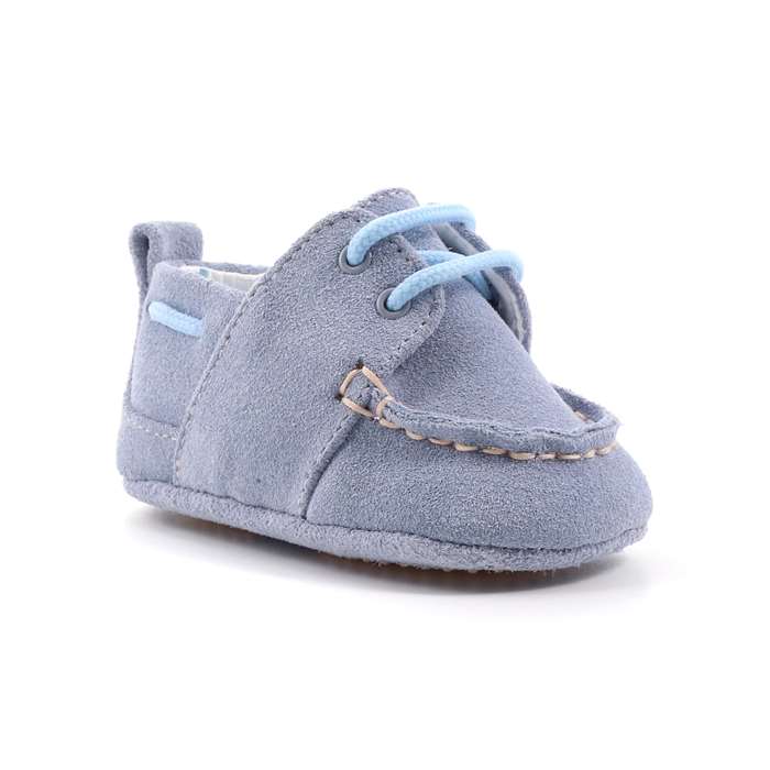 Scarpina Culla Baby Chick Bambino Celeste  Scarpe 16 - 931