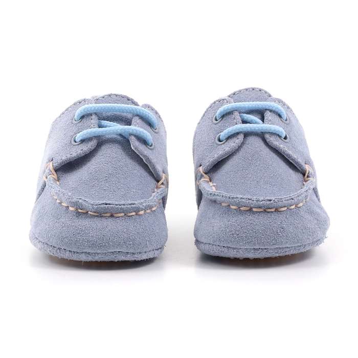 Scarpina Culla Baby Chick Bambino Celeste  Scarpe 16 - 931