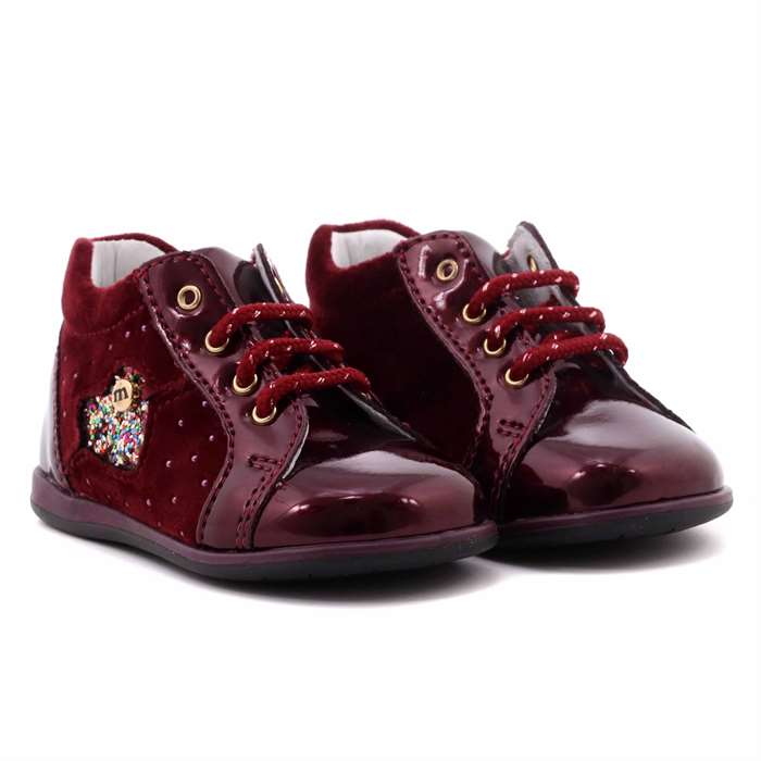 Scarpa Allacciata Melania Bambina Bordeaux  Scarpe 354 - ME0134A7I.C