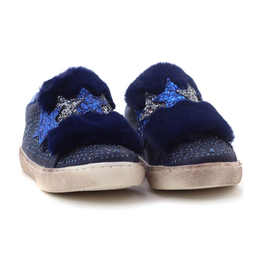 Slip On Lulu Bambina Blu  Scarpe 150 - LS150034S