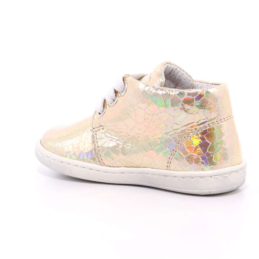 Scarpa Allacciata Panda Bambina Oro  Scarpe 8 - E1800 12