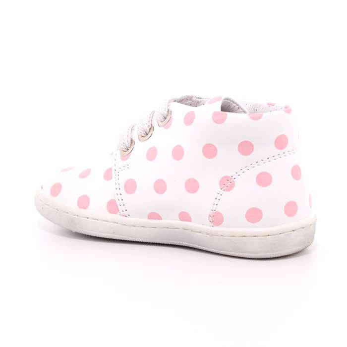 Scarpa Allacciata Panda Bambina Bianco  Scarpe 12 - E1801 02