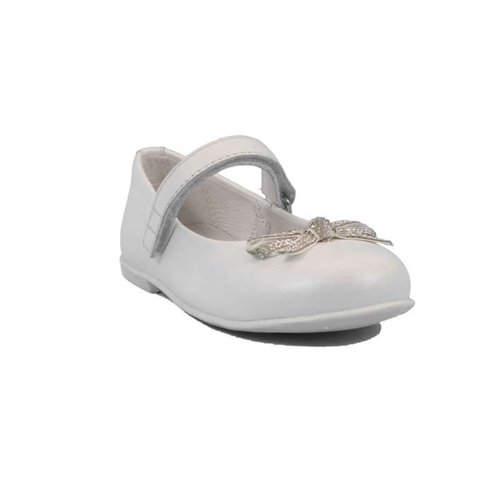 Ballerina Cerimonia Mazzarino Bambina Bianco  Scarpe 17 - 30022F-1
