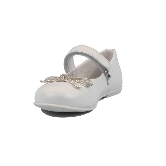 Ballerina Cerimonia Mazzarino Bambina Bianco  Scarpe 17 - 30022F-1