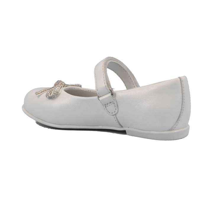 Ballerina Cerimonia Mazzarino Bambina Bianco  Scarpe 17 - 30022F-1