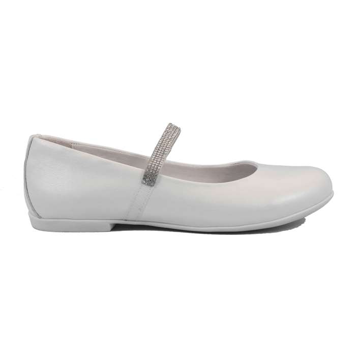 Ballerina Cerimonia Mazzarino Bambina Bianco Ballerina Cerimonia Mazzarino Bambina Bianco Scarpe 19 - 30022L-1