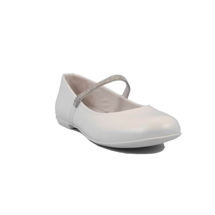 Ballerina Cerimonia Mazzarino Bambina Bianco  Scarpe 19 - 30022L-1