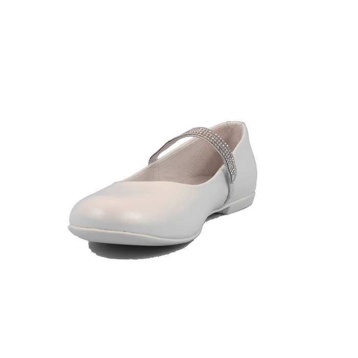 Ballerina Cerimonia Mazzarino Bambina Bianco  Scarpe 19 - 30022L-1