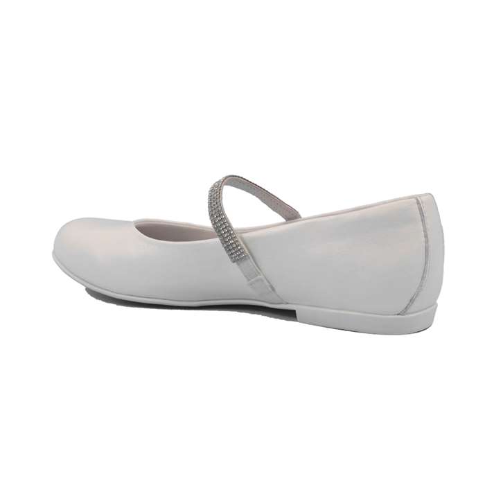 Ballerina Cerimonia Mazzarino Bambina Bianco  Scarpe 19 - 30022L-1