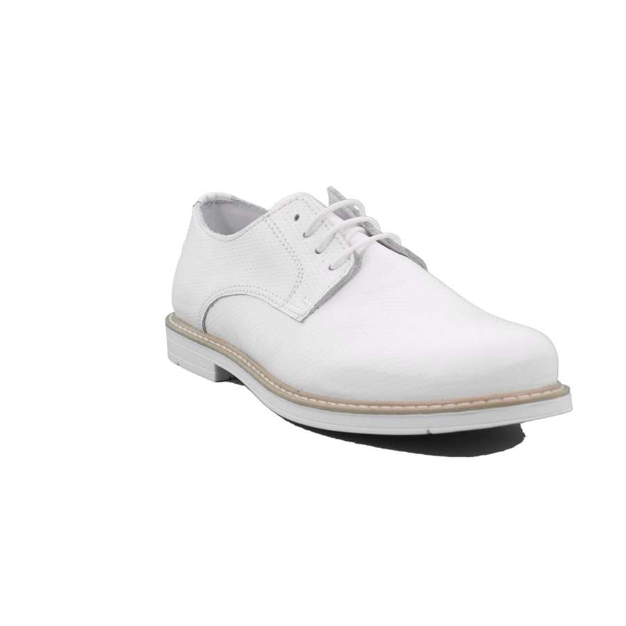 Scarpa Allacciata Melania Bambino Bianco  Scarpe 417 - ME6276F8E.D