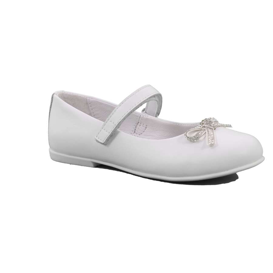 Ballerina Cerimonia Mazzarino Bambina Bianco  Scarpe 20 - 30022F-1-A