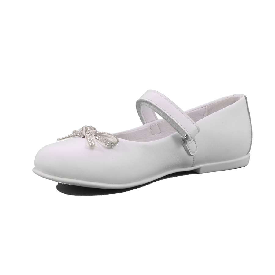 Ballerina Cerimonia Mazzarino Bambina Bianco  Scarpe 20 - 30022F-1-A