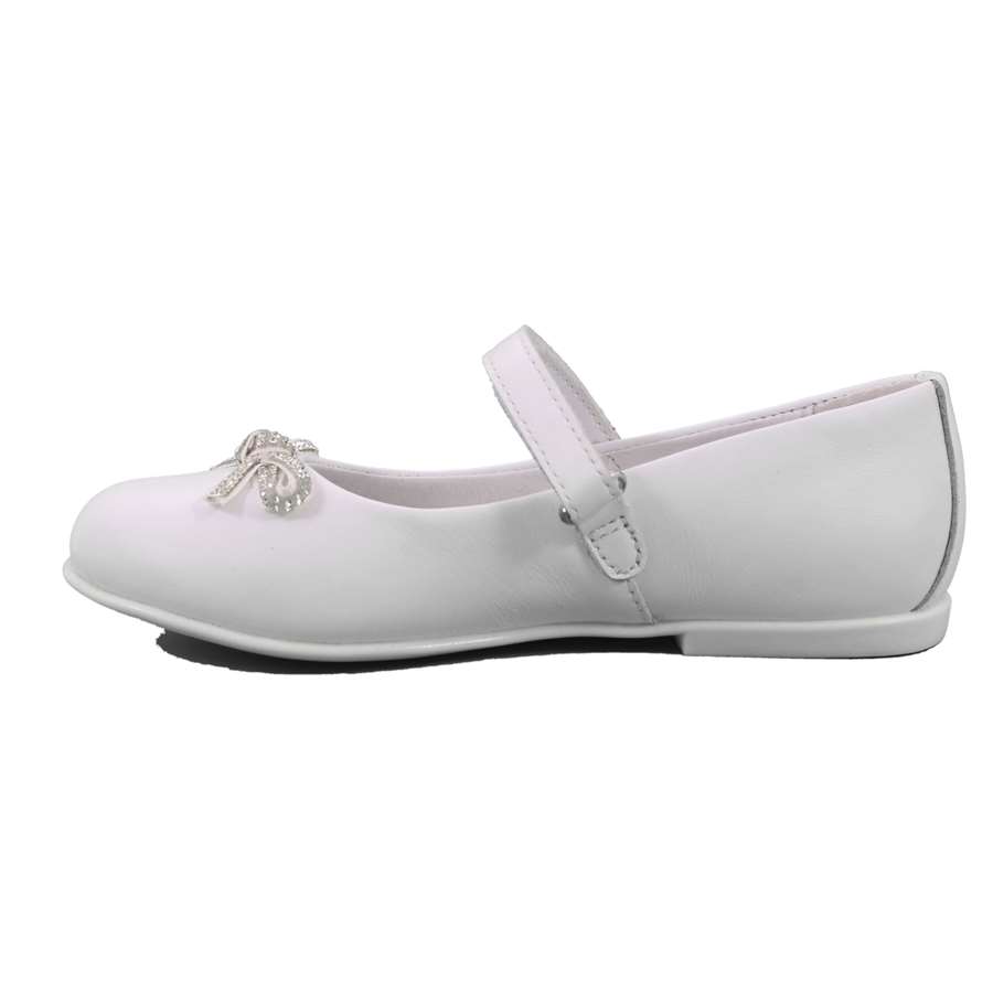 Ballerina Cerimonia Mazzarino Bambina Bianco  Scarpe 20 - 30022F-1-A