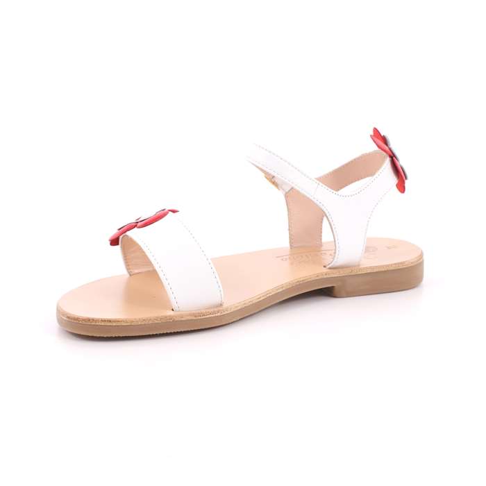 Sandalo Moda Positano Bambina Bianco  Scarpe 23 - H/42