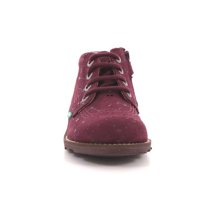 Scarpa Allacciata Kickers Bambina Bordeaux  Scarpe 5 - 654231-10