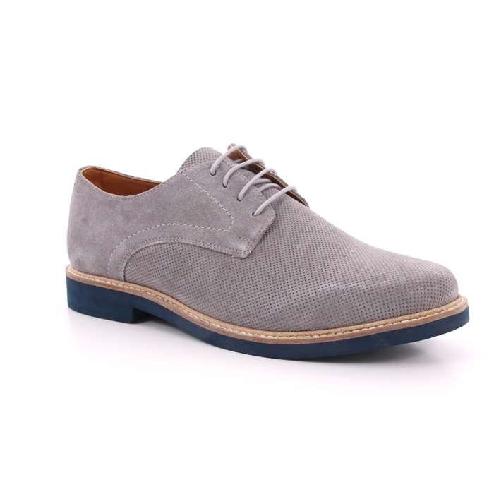 Scarpa Allacciata Impronte Uomo Grigio  Scarpe 38 - IM91050A