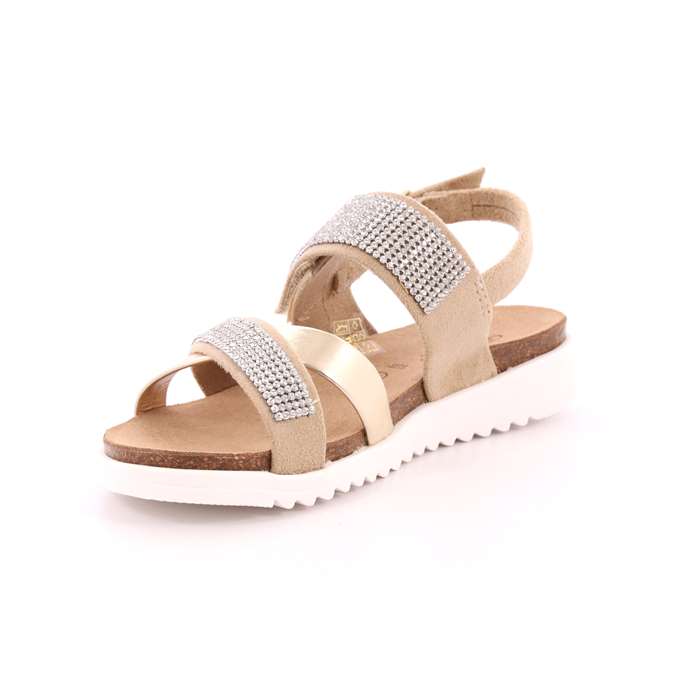 Sandalo Grunland Bambina Platino  Scarpe 336 - SB1230
