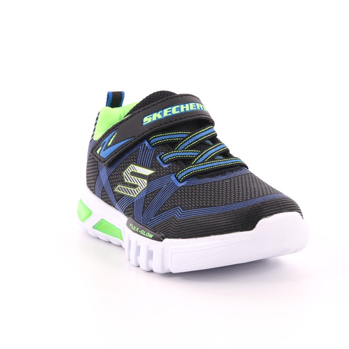 Scarpa Strappi + Elastico Skechers Bambino Blu  Scarpe 91 - 90542N