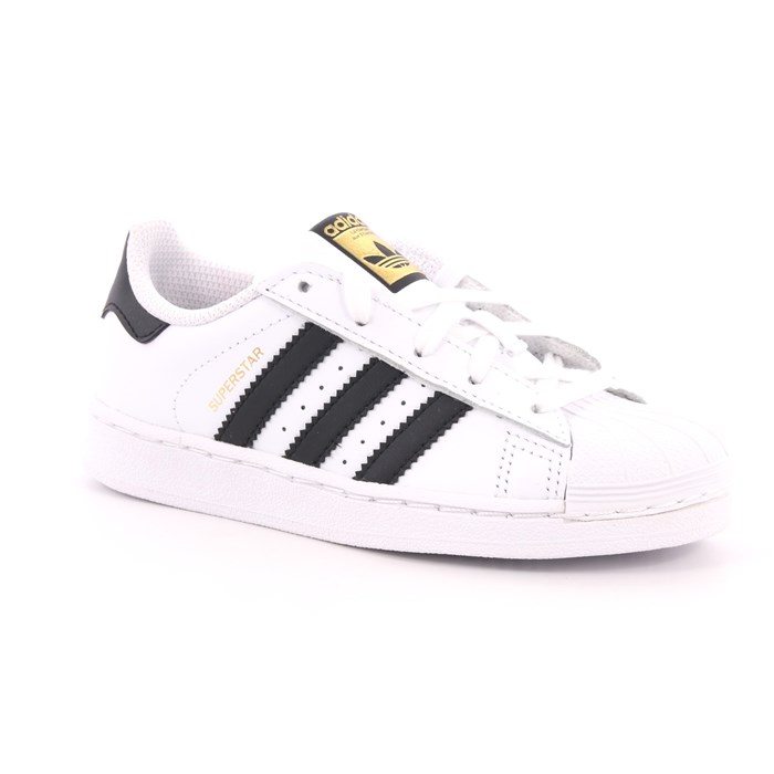 Scarpa Allacciata Adidas Bambino Bianco  Scarpe 702 - BA8378