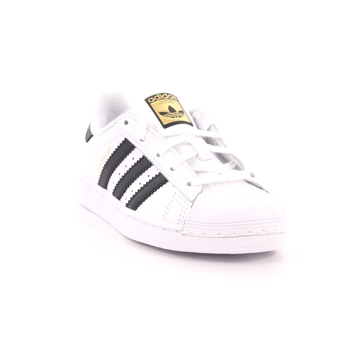 Scarpa Allacciata Adidas Bambino Bianco  Scarpe 702 - BA8378