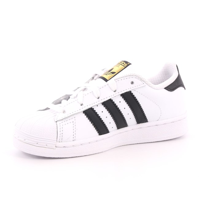 Scarpa Allacciata Adidas Bambino Bianco  Scarpe 702 - BA8378