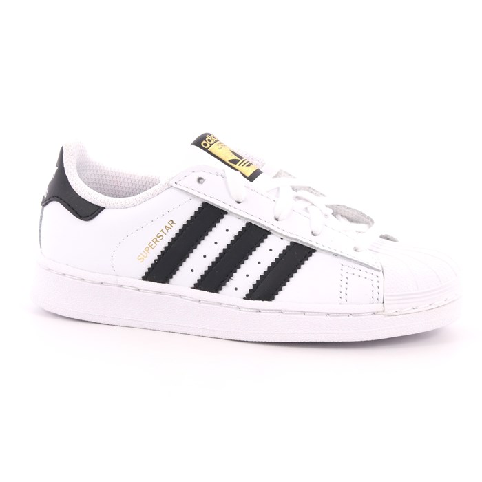 Scarpa Allacciata Adidas Bambino Bianco  Scarpe 702 - BA8378