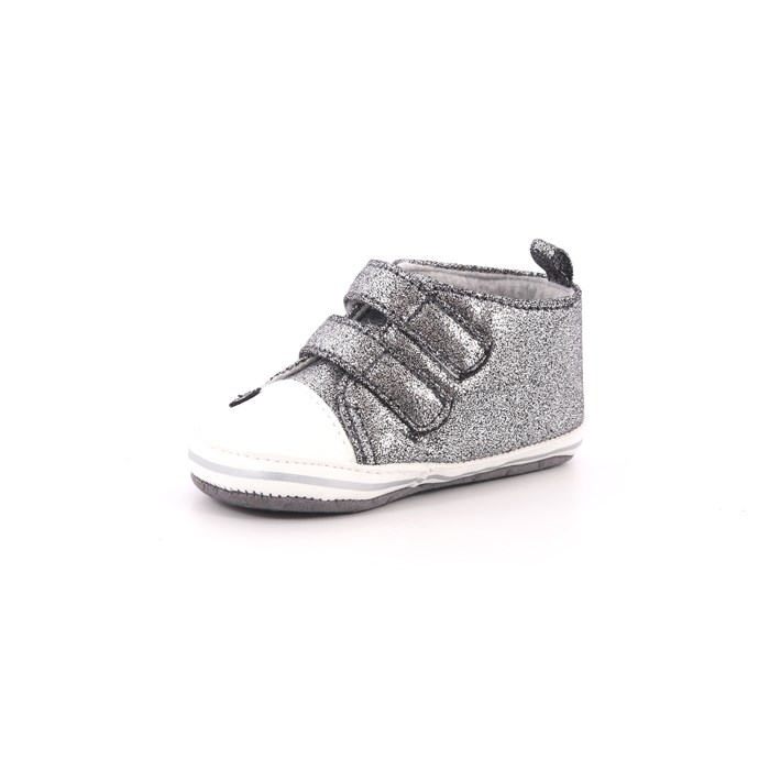 Scarpina Culla Chicco Bambino Argento  Scarpe 398 - 01062133