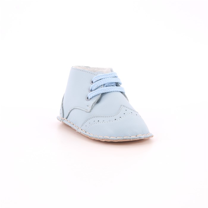 Scarpina Culla Baby Chick Bambino Celeste  Scarpe 33 - 652