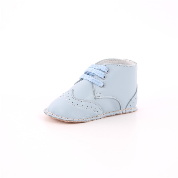 Scarpina Culla Baby Chick Bambino Celeste  Scarpe 33 - 652