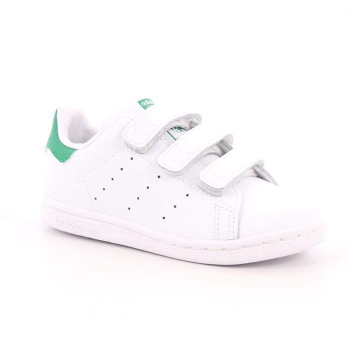 Scarpa Strappi Adidas Bambino Bianco  Scarpe 722 - BZ0520