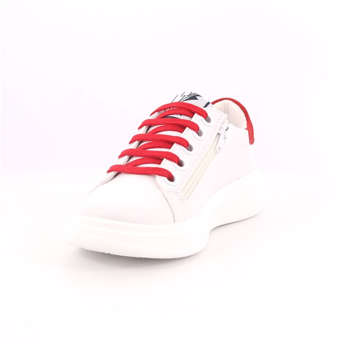 Scarpa Allacciata Asso Bambino Bianco  Scarpe 343 - AG-5415B