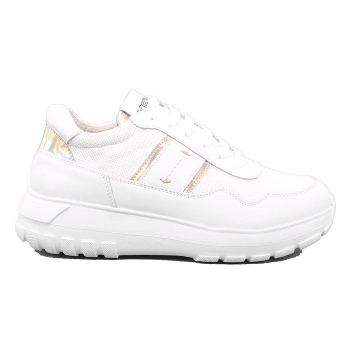 Scarpa Allacciata Keys Donna Bianco Scarpa Allacciata Keys Donna Bianco Scarpe 7 - K-801A