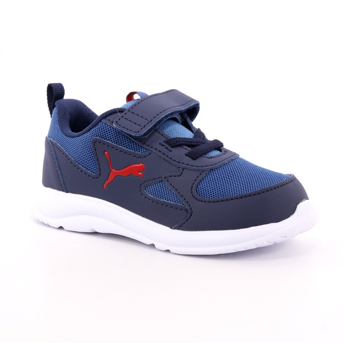 Scarpa Strappi + Elastico Puma Bambino Blu  Scarpe 308 - 19297203