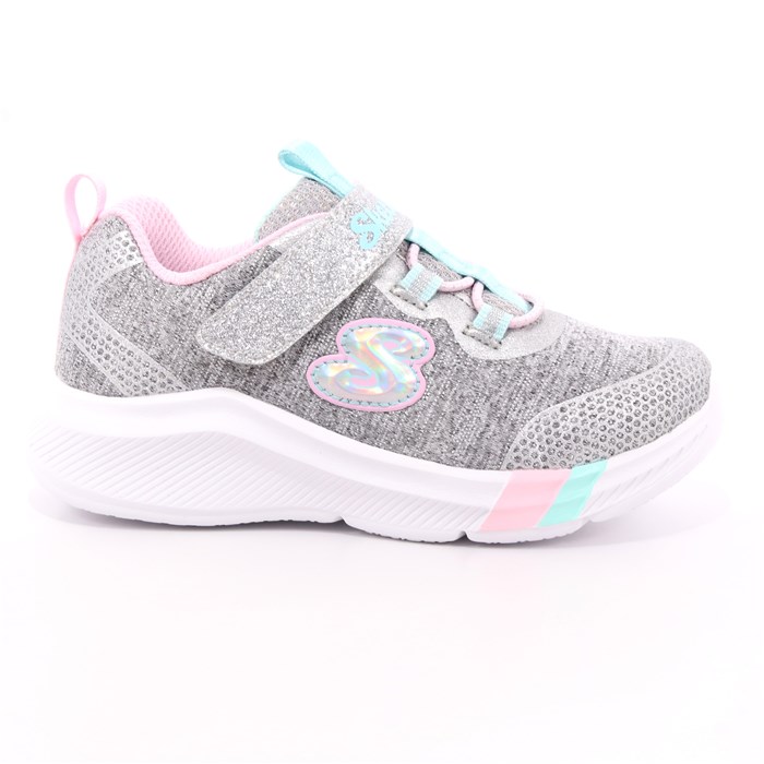 Scarpa Strappi + Elastico Skechers Bambina Grigio  Scarpe 102 - 302021N